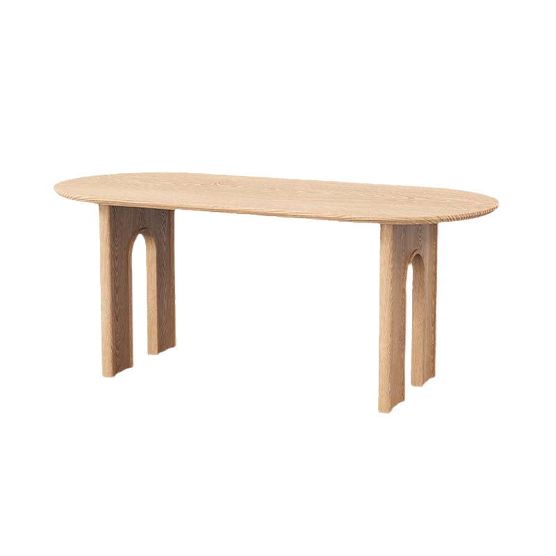 Modern Style Conference Table Wooden Writing Desk in Natural