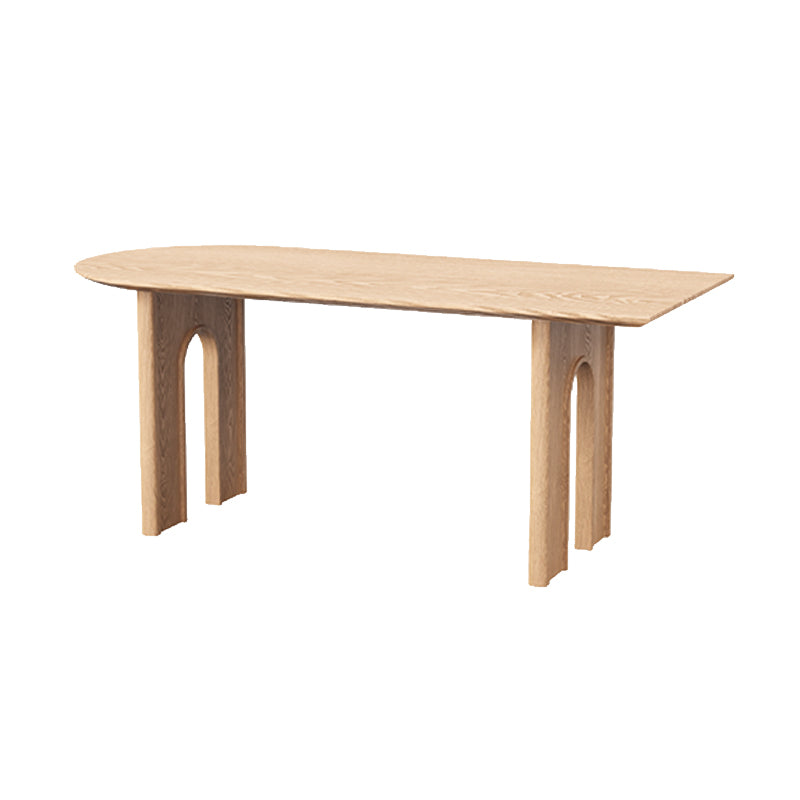 Modern Style Conference Table Wooden Writing Desk in Natural