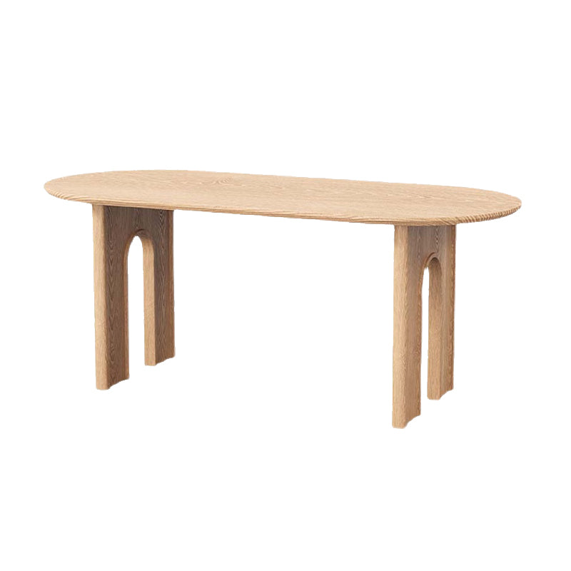 Modern Style Conference Table Wooden Writing Desk in Natural