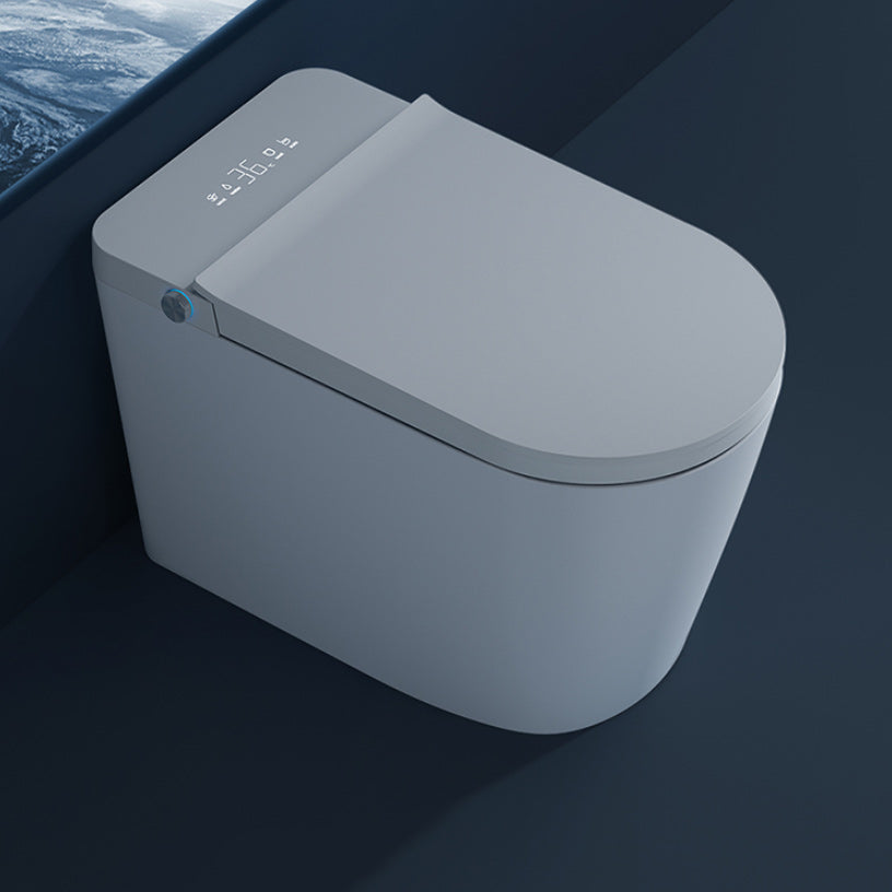 Contemporary White Leak-Proof Ceramic Foot Sensor Smart Toilet