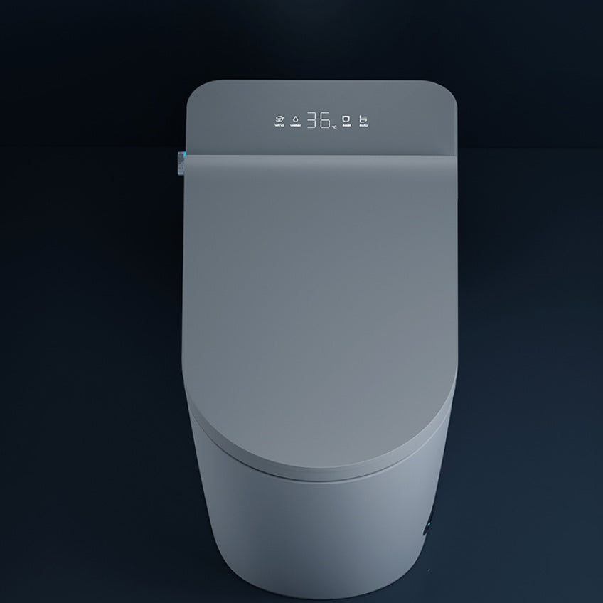 Contemporary White Leak-Proof Ceramic Foot Sensor Smart Toilet