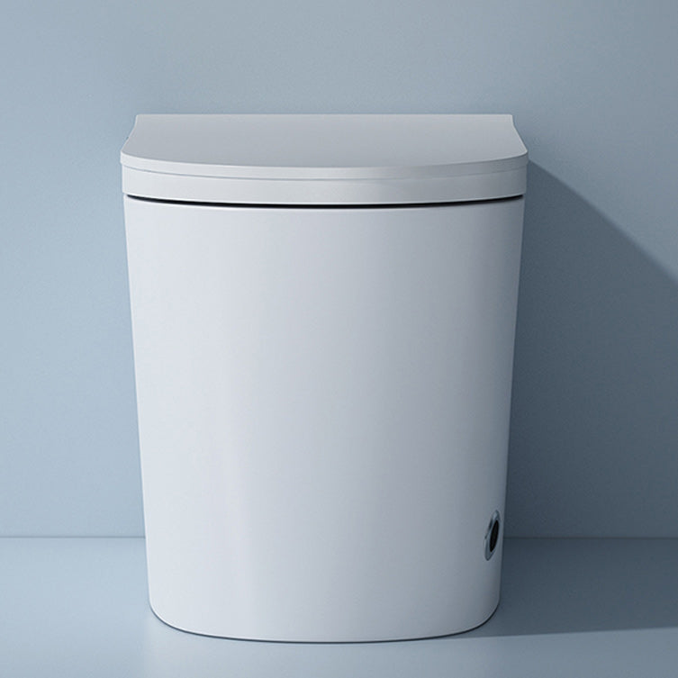 Contemporary White Leak-Proof Ceramic Foot Sensor Smart Toilet