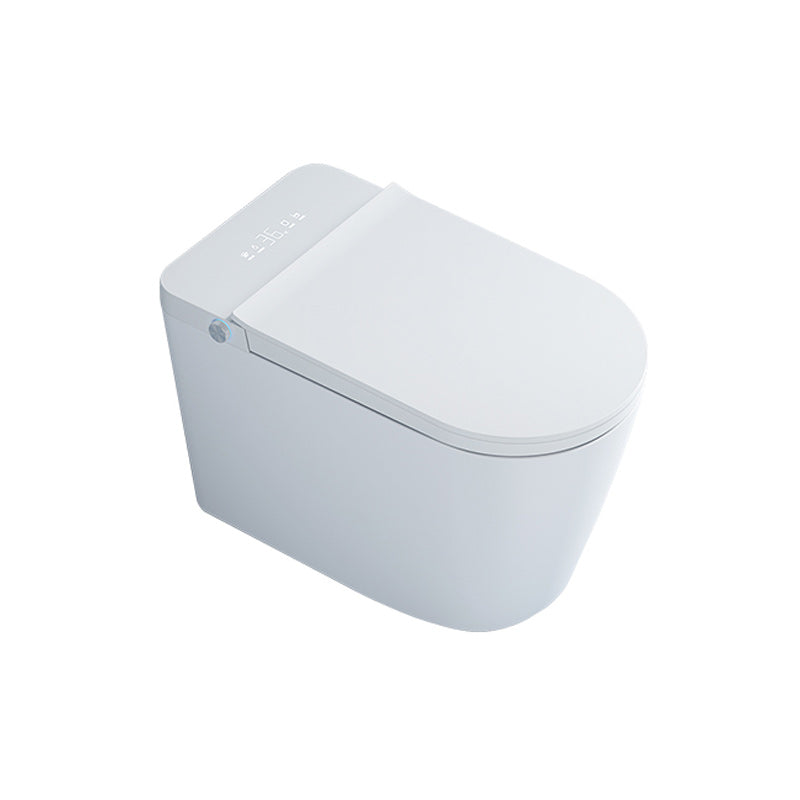 Contemporary White Leak-Proof Ceramic Foot Sensor Smart Toilet