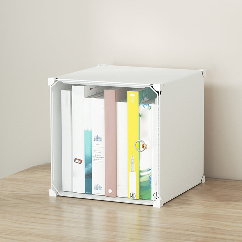 Contemporary Plastic Colorful Book Shelf Freestanding Cubby Storage Bookcase