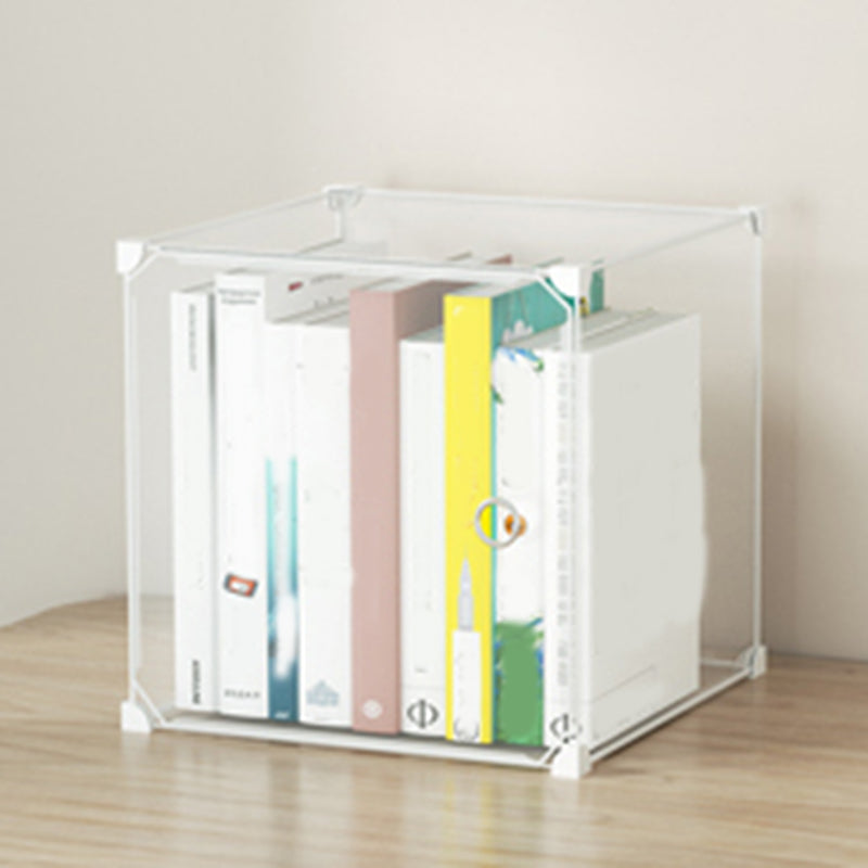 Contemporary Plastic Colorful Book Shelf Freestanding Cubby Storage Bookcase