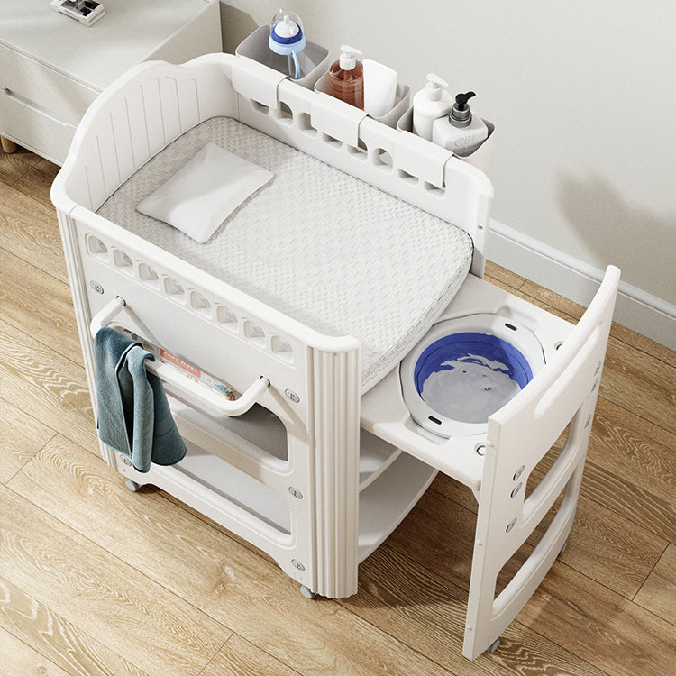 White Baby Changing Table Modern Changing Table with Storage