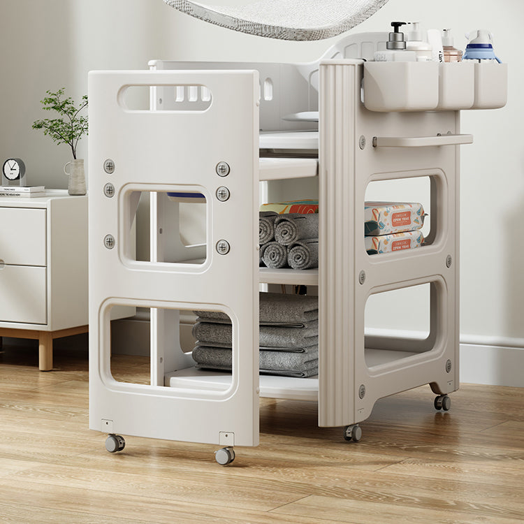 White Baby Changing Table Modern Changing Table with Storage