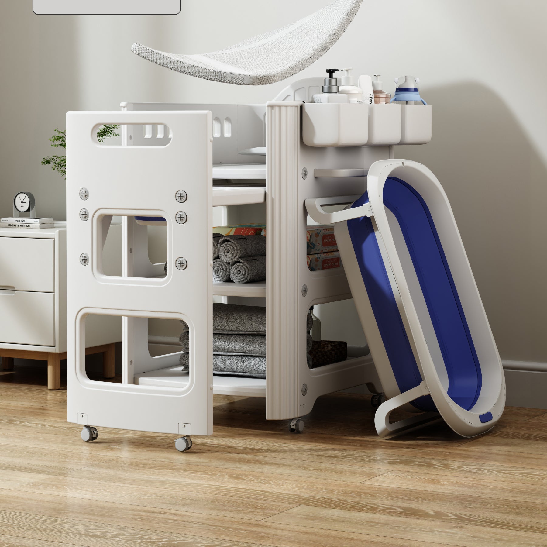 White Baby Changing Table Modern Changing Table with Storage