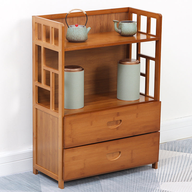 Modern Sideboard Cabinet Bamboo Sideboard with Drawers for Kitchen