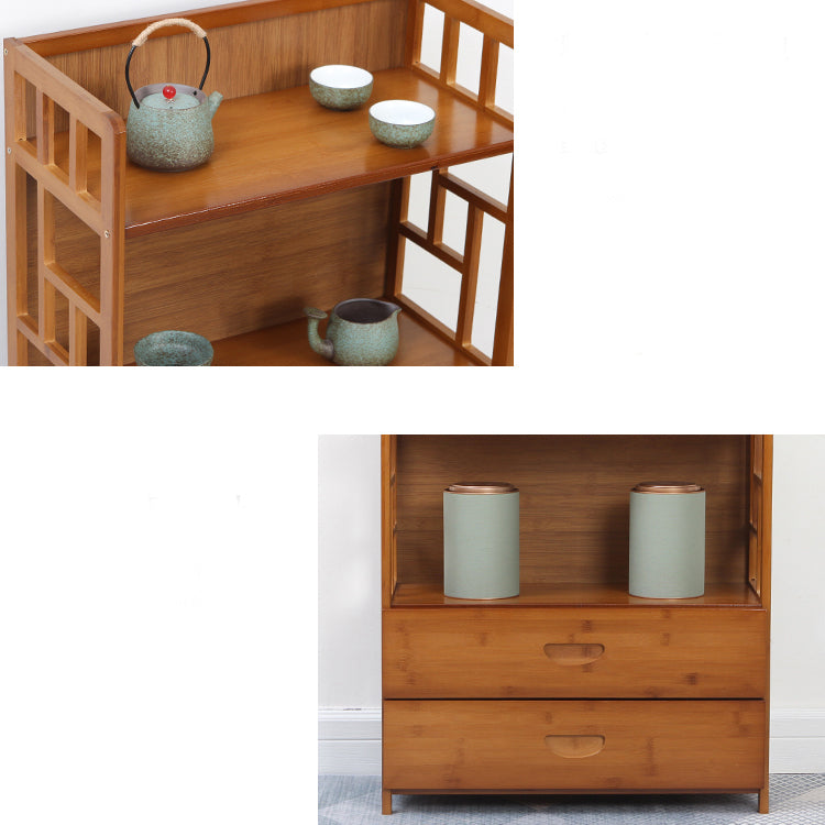 Modern Sideboard Cabinet Bamboo Sideboard with Drawers for Kitchen