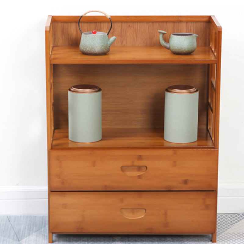 Modern Sideboard Cabinet Bamboo Sideboard with Drawers for Kitchen