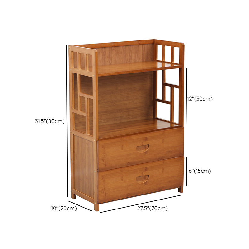 Modern Sideboard Cabinet Bamboo Sideboard with Drawers for Kitchen