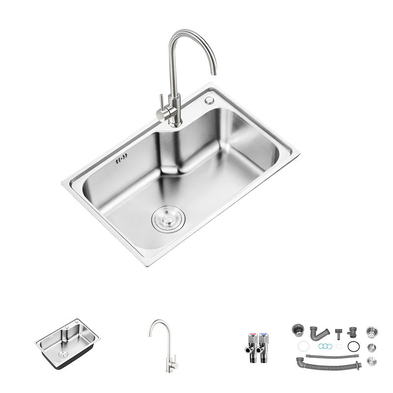 Soundproofing Stainless Steel Kitchen Sink Modern Style Stainless Steel Kitchen Sink