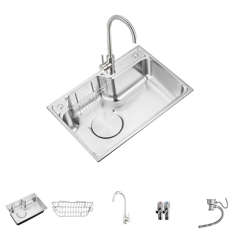 Soundproofing Stainless Steel Kitchen Sink Modern Style Stainless Steel Kitchen Sink