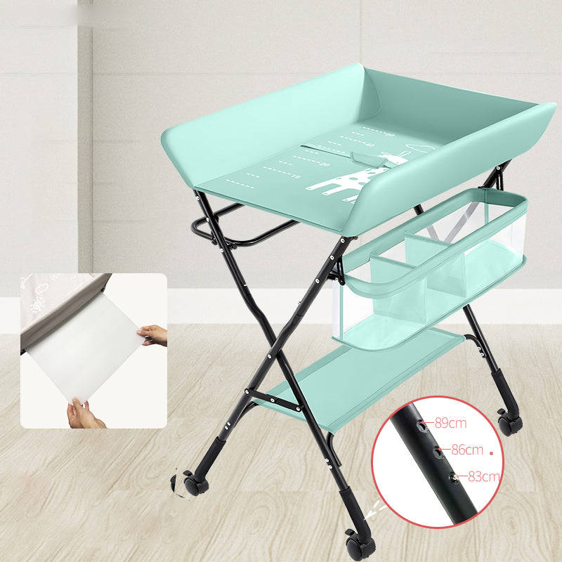 Basket Baby Changing Table Portable Folding Changing Table with Pad