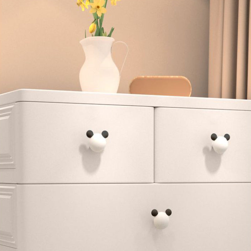 Modern Chest Nursery Dresser Plastic Kids Nightstand with 6 Drawers