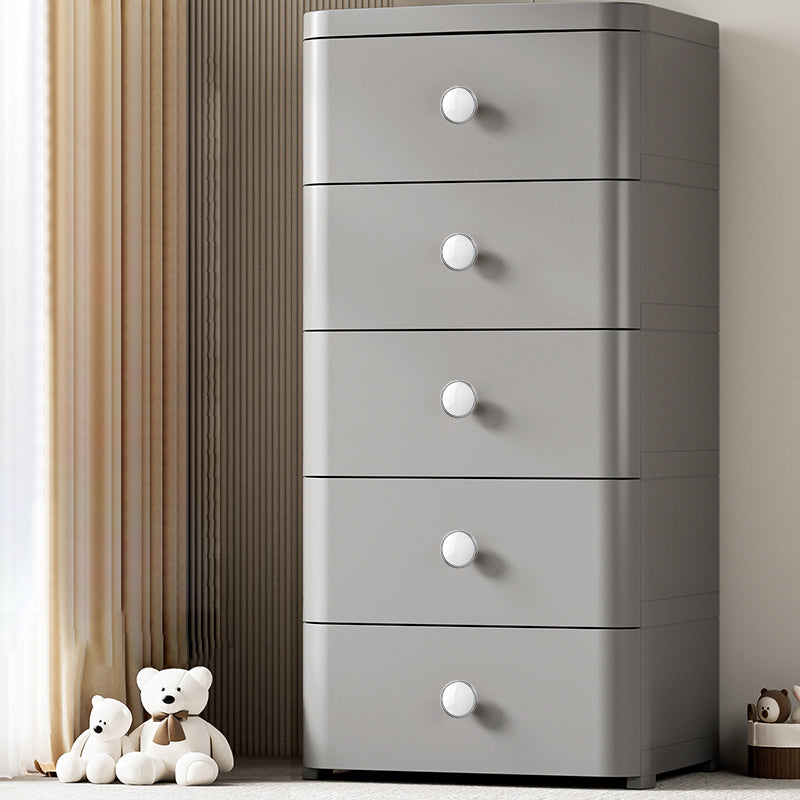 Northern Vertical Kids Nightstand Plastic Nursery Dresser for Bedroom