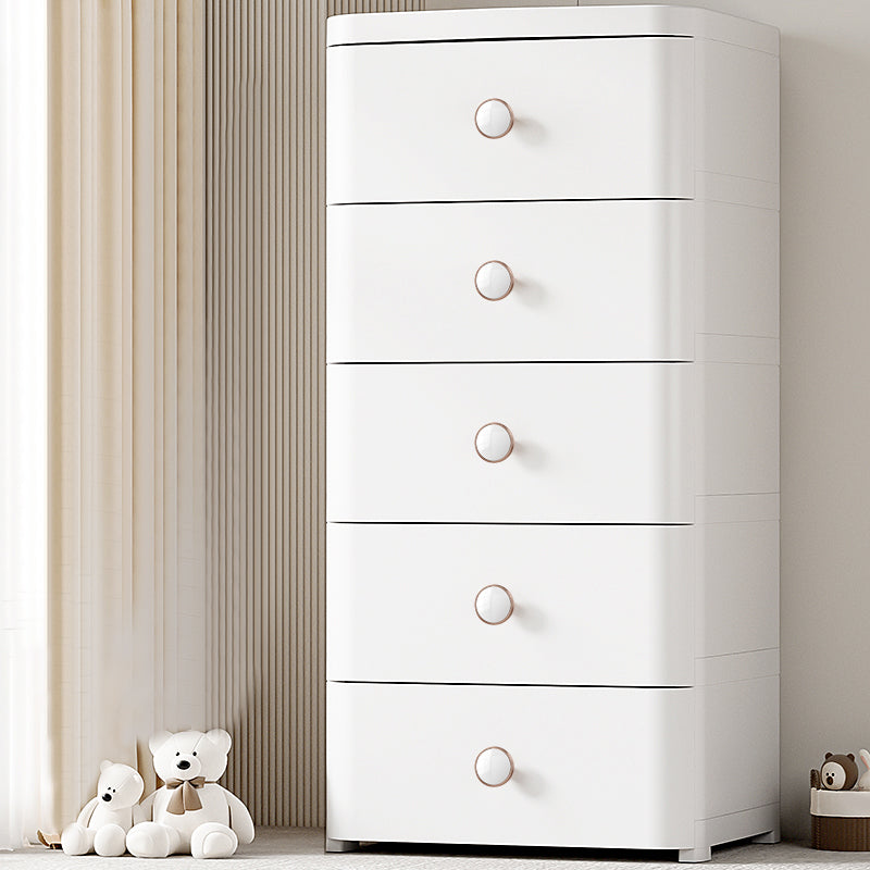 Northern Vertical Kids Nightstand Plastic Nursery Dresser for Bedroom