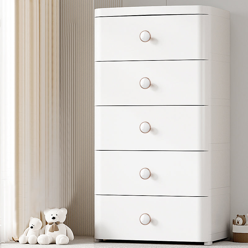 Northern Vertical Kids Nightstand Plastic Nursery Dresser for Bedroom