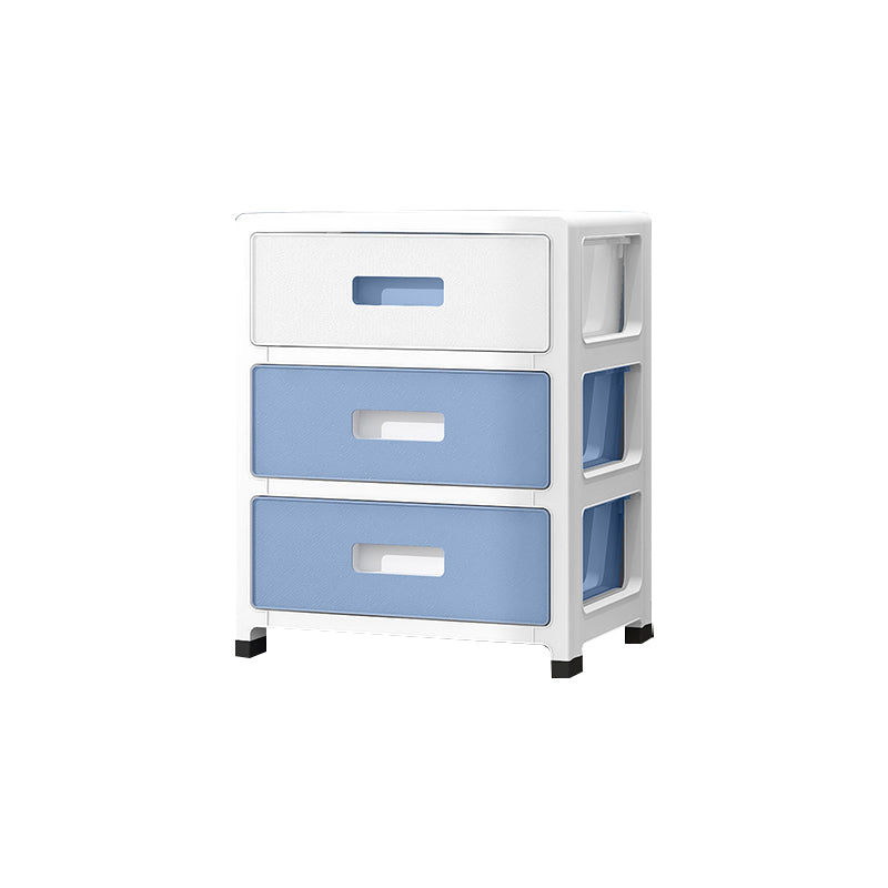 Scandinavian Kids Dresser Set Vertical Plastic Dresser for Kids