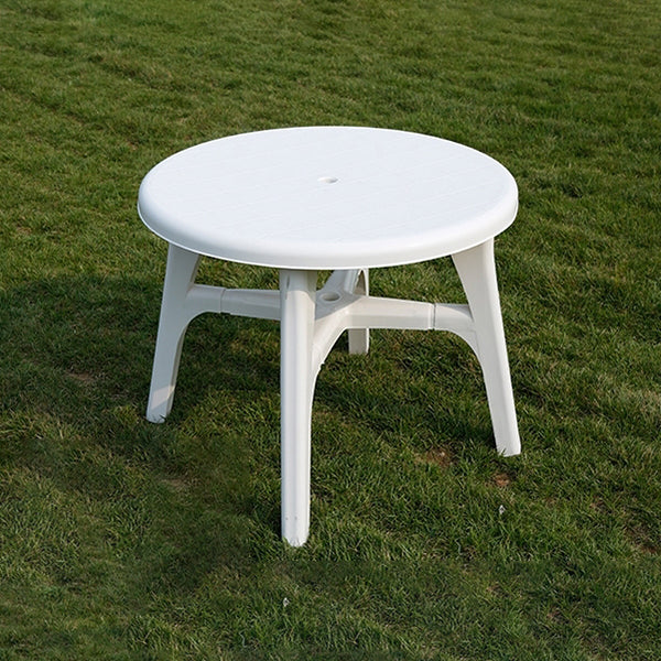 Modern Geometric Waterproof Courtyard Table Plastic Base Outdoor Table