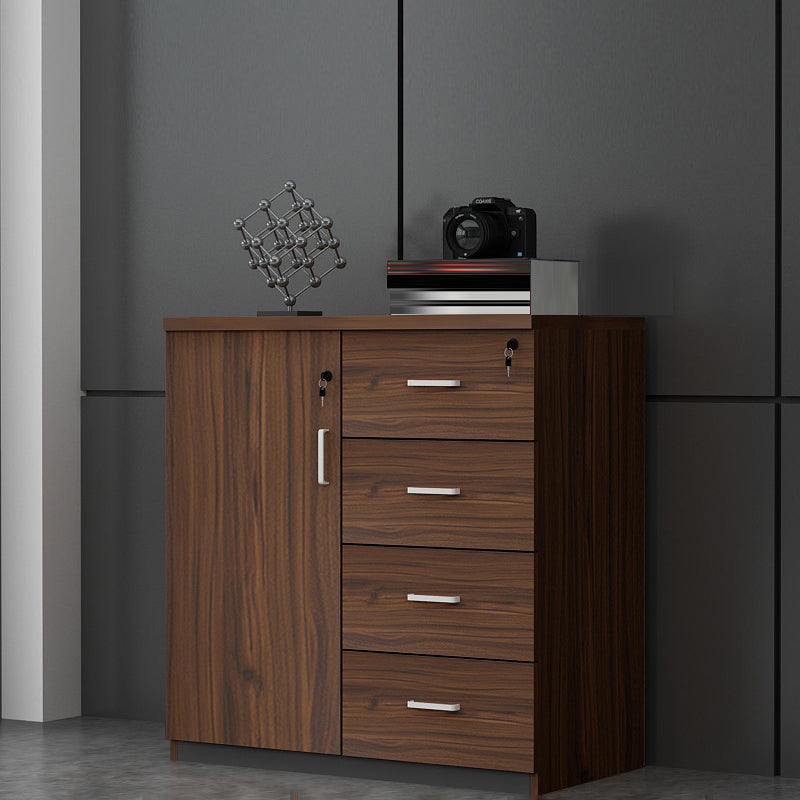 Contemporary Storage File Cabinet Wooden Frame Filing Cabinet