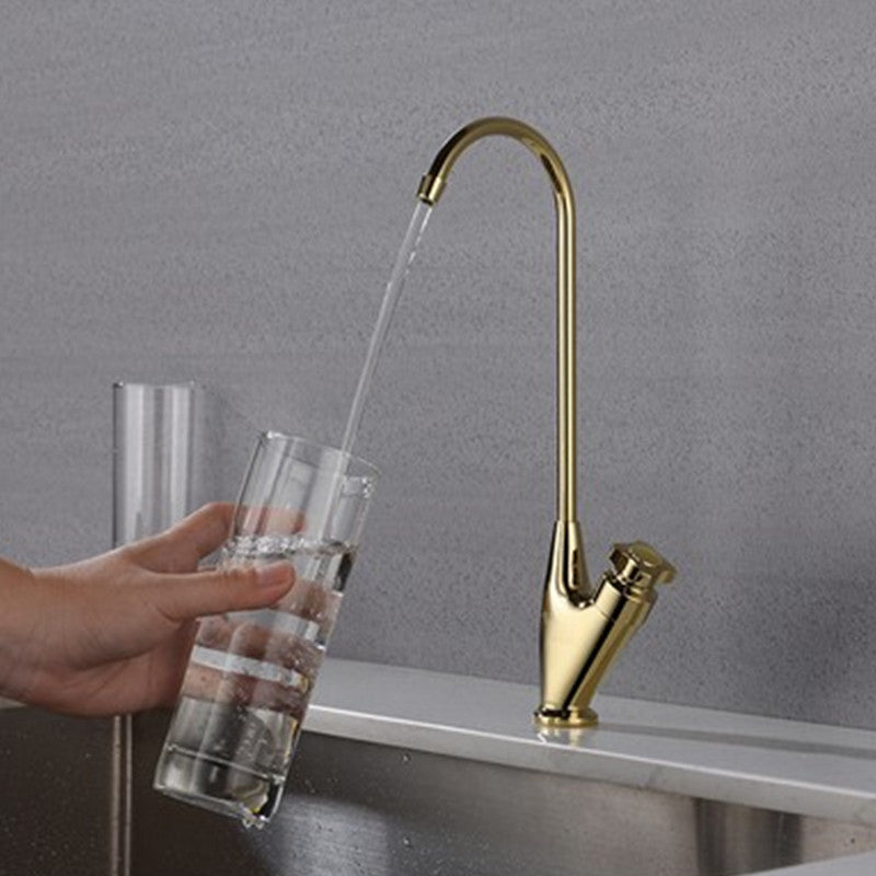 Contemporary Single Handle Kitchen Faucet Metal 1-Hold Bar Faucet