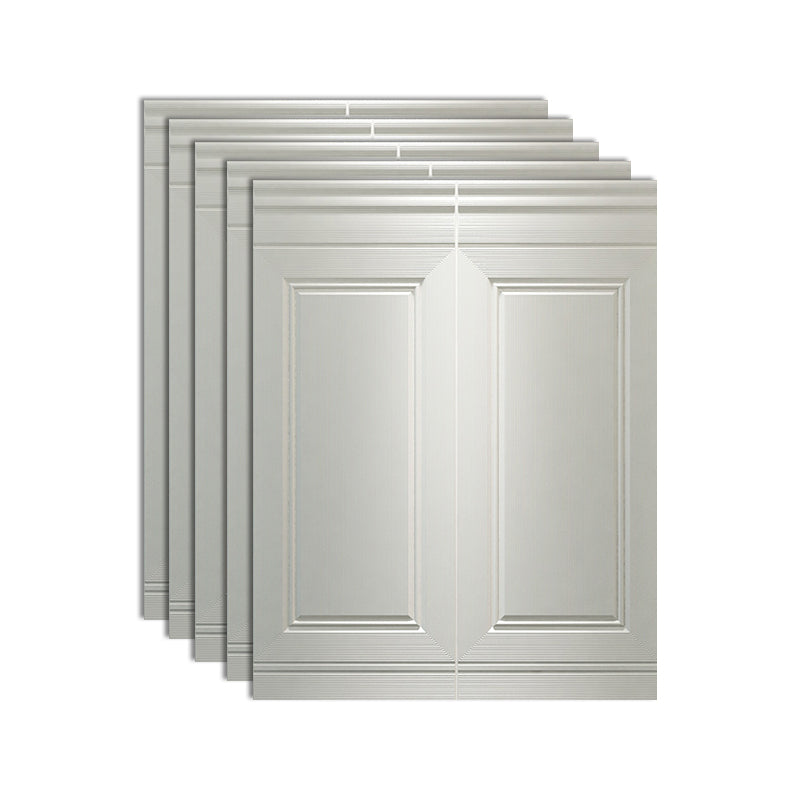 Glam Waterproof Wainscoting Solid Color Peel and Stick Indoor Wallboard