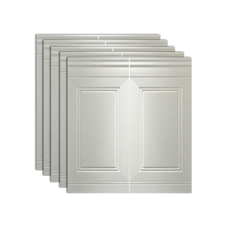 Glam Waterproof Wainscoting Solid Color Peel and Stick Indoor Wallboard