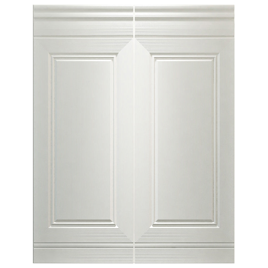 Glam Waterproof Wainscoting Solid Color Peel and Stick Indoor Wallboard