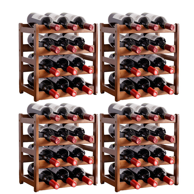 Modern Tabletop Wine Bottle Rack Solid Wood Wine Bottle Rack for Home