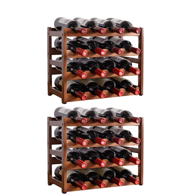 Modern Tabletop Wine Bottle Rack Solid Wood Wine Bottle Rack for Home