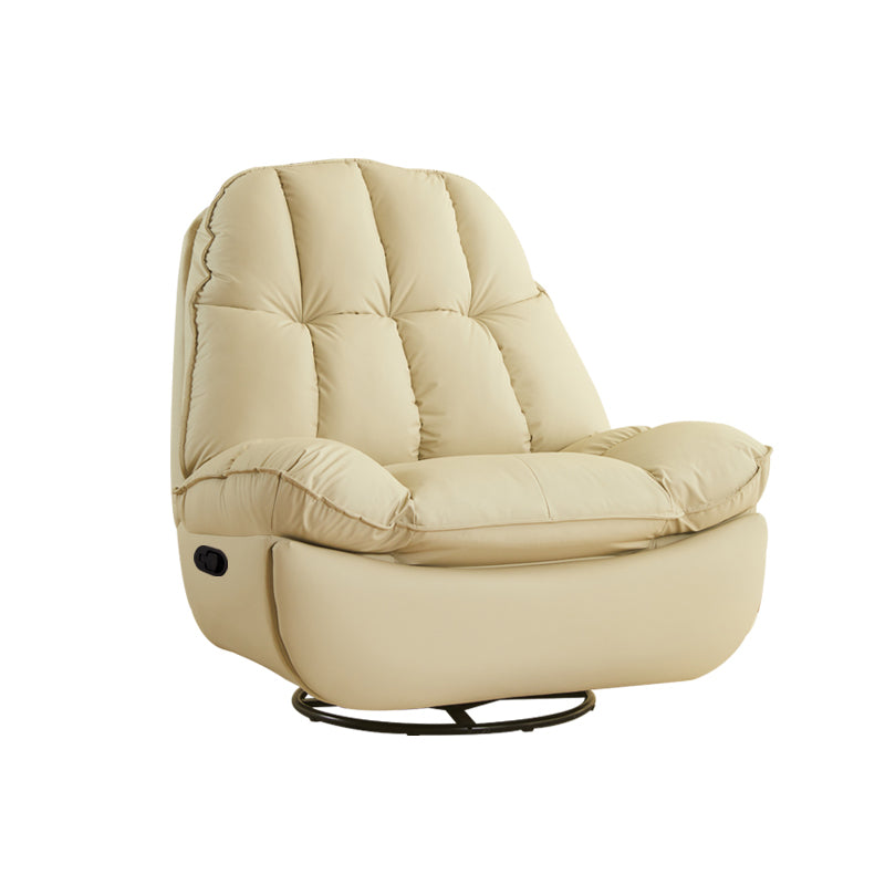 Traditional Standard Recliner Metal Solid Color Reclining Swivel Rocker