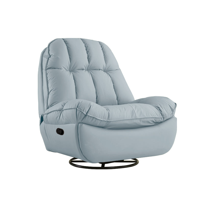 Traditional Standard Recliner Metal Solid Color Reclining Swivel Rocker