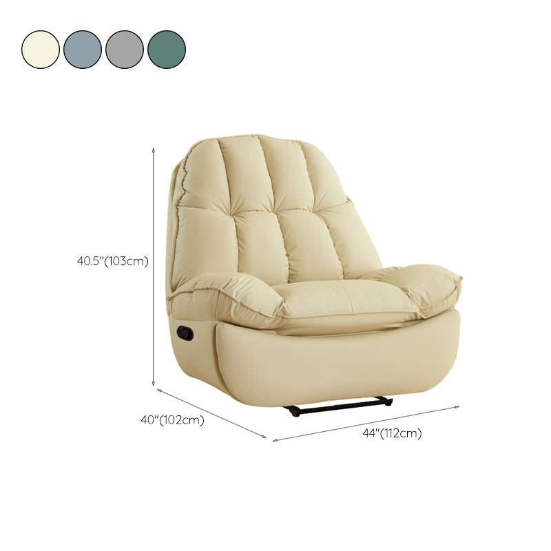 Traditional Standard Recliner Metal Solid Color Reclining Swivel Rocker