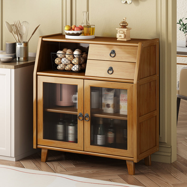 Contemporary Sideboard Cabinet Bamboo Sideboard for Dining Room