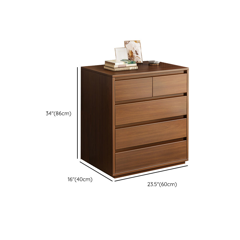 Wood Side Cabinet Standard Mid-Century Modern Storage Cabinet with Drawers