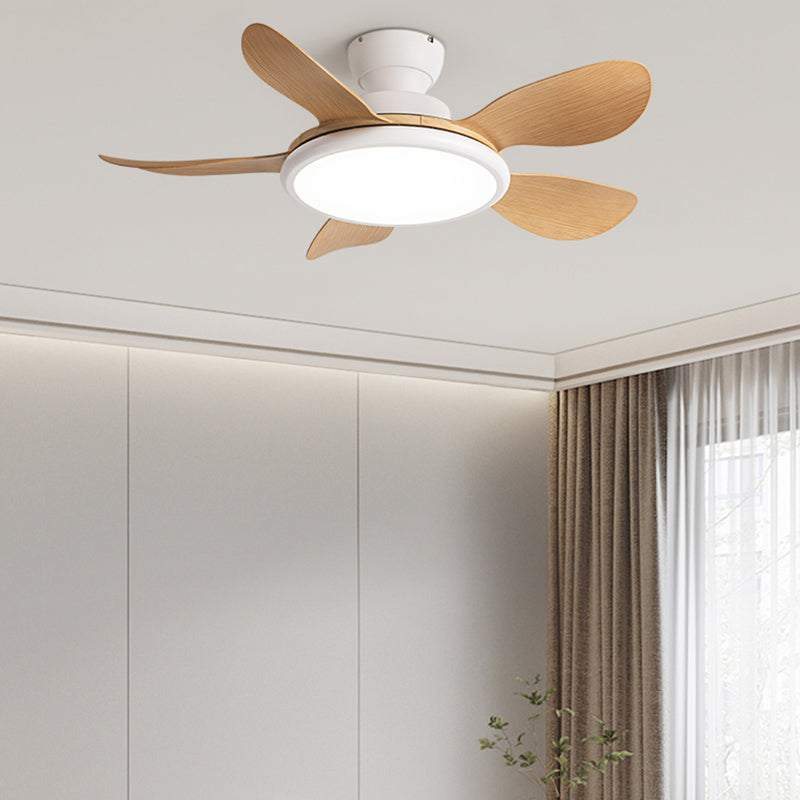 Fan Shape Metal Ceiling Fan Kid Style 1 Light Ceiling Mount Fans Fixtures