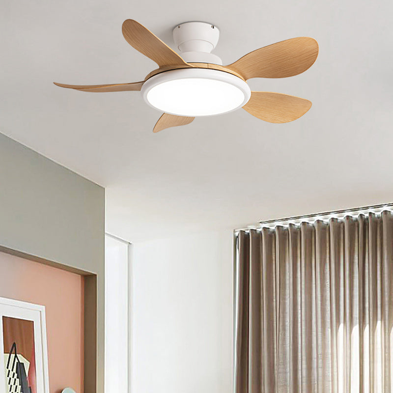 Fan Shape Metal Ceiling Fan Kid Style 1 Light Ceiling Mount Fans Fixtures