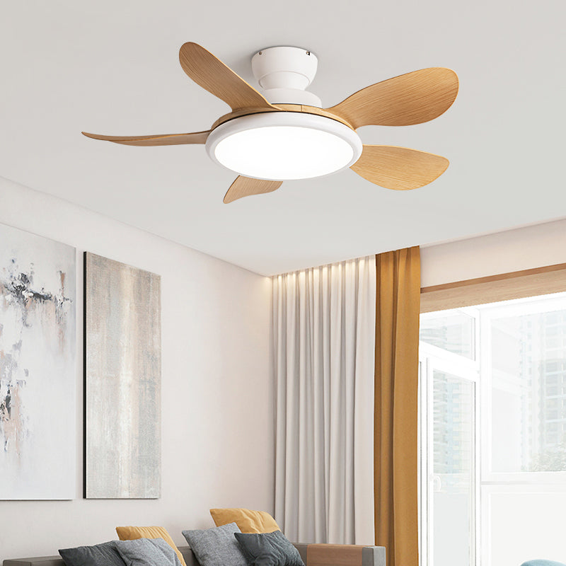 Fan Shape Metal Ceiling Fan Kid Style 1 Light Ceiling Mount Fans Fixtures