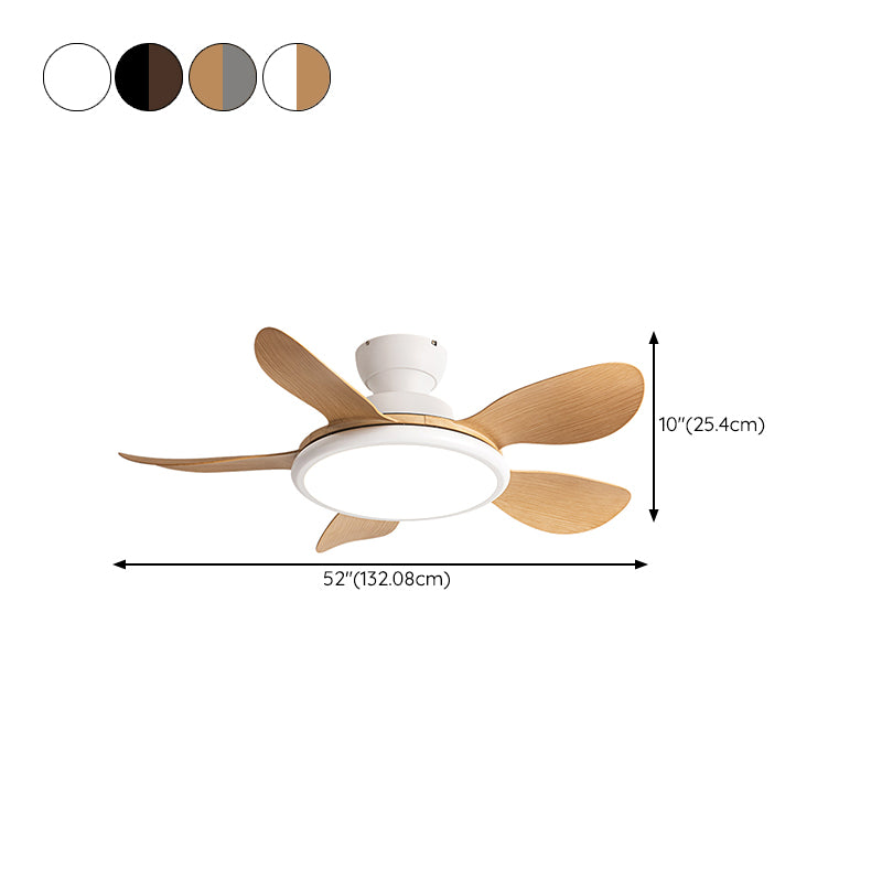 Fan Shape Metal Ceiling Fan Kid Style 1 Light Ceiling Mount Fans Fixtures