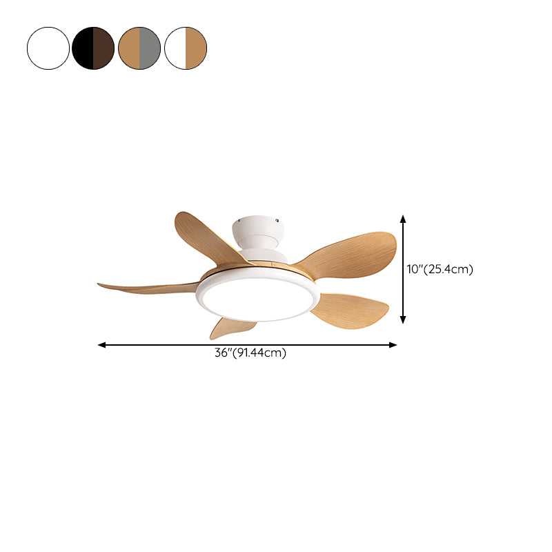 Fan Shape Metal Ceiling Fan Kid Style 1 Light Ceiling Mount Fans Fixtures