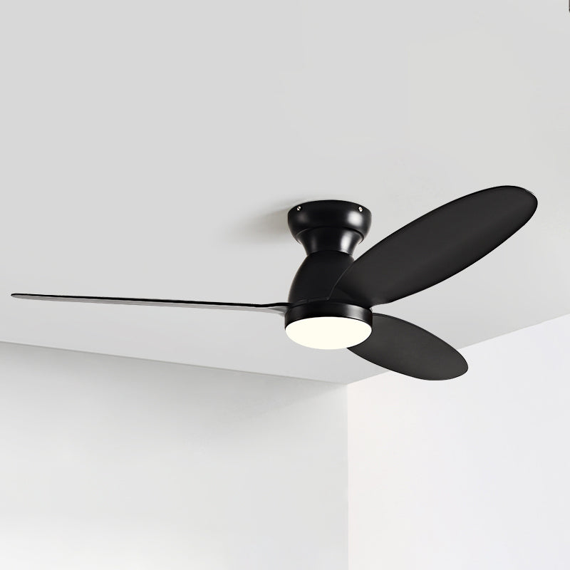 Fan Shape Metal Ceiling Fan Modern Style 1-Light Ceiling Mount Fans Fixture