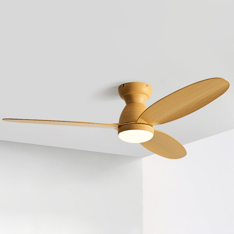 Fan Shape Metal Ceiling Fan Modern Style 1-Light Ceiling Mount Fans Fixture