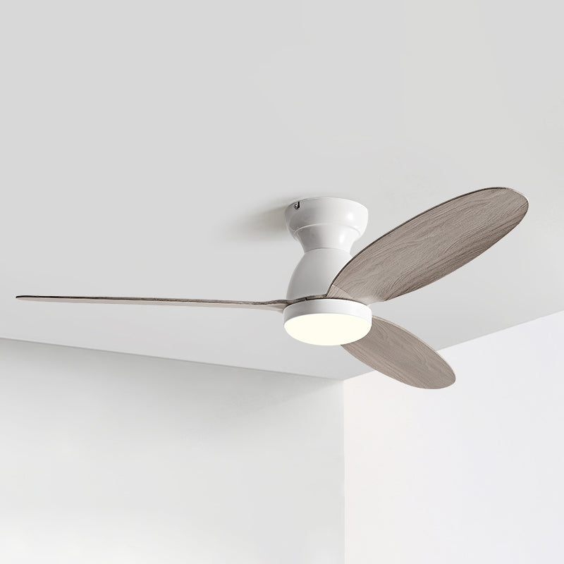 Fan Shape Metal Ceiling Fan Modern Style 1-Light Ceiling Mount Fans Fixture