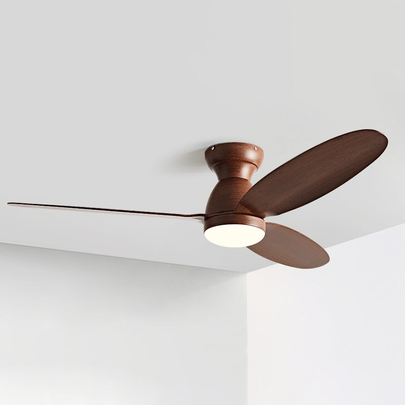 Fan Shape Metal Ceiling Fan Modern Style 1-Light Ceiling Mount Fans Fixture