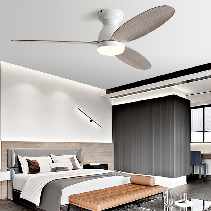 Fan Shape Metal Ceiling Fan Modern Style 1-Light Ceiling Mount Fans Fixture