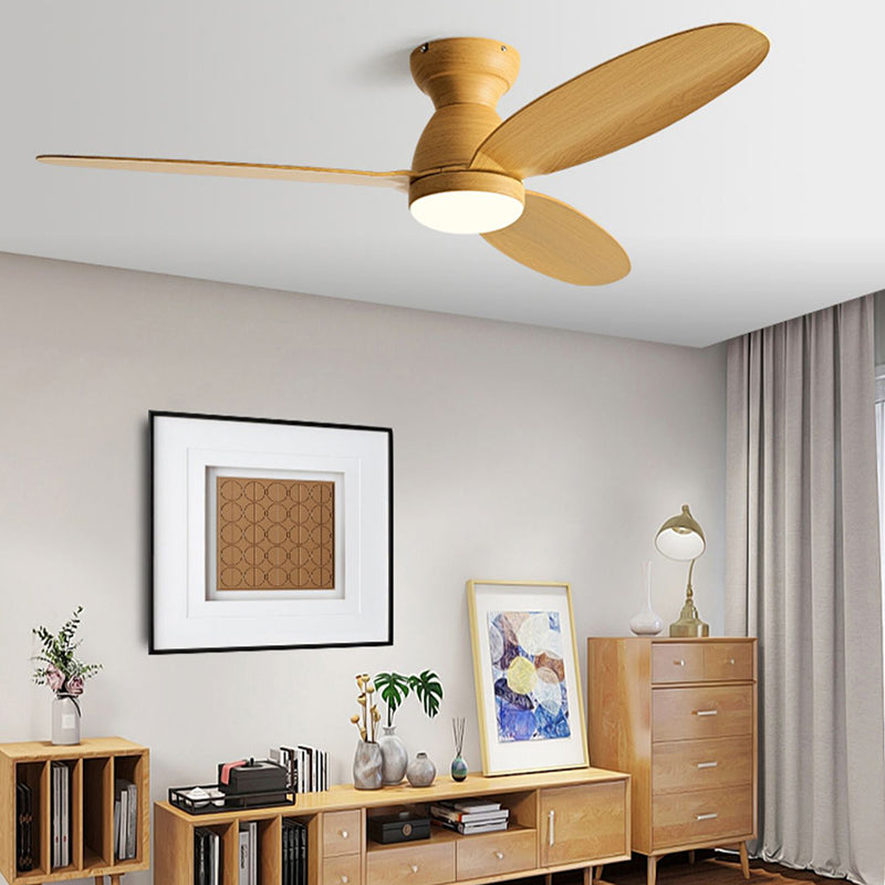 Fan Shape Metal Ceiling Fan Modern Style 1-Light Ceiling Mount Fans Fixture