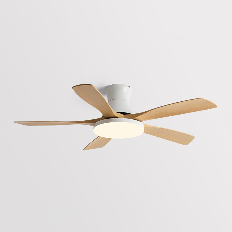 Fan Shape Metal Ceiling Fan Modern Style 1-Light Ceiling Mount Fans Fixture