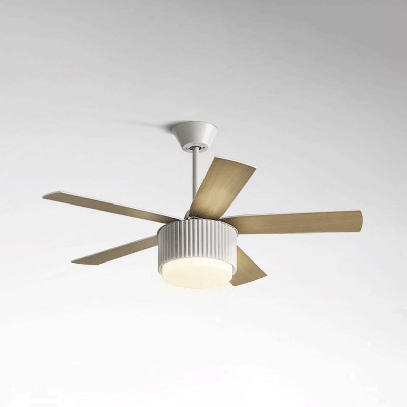 Metal Fan Shape Ceiling Fans Kid Style 1 Light Ceiling Mount Fan Fixture for Living Room